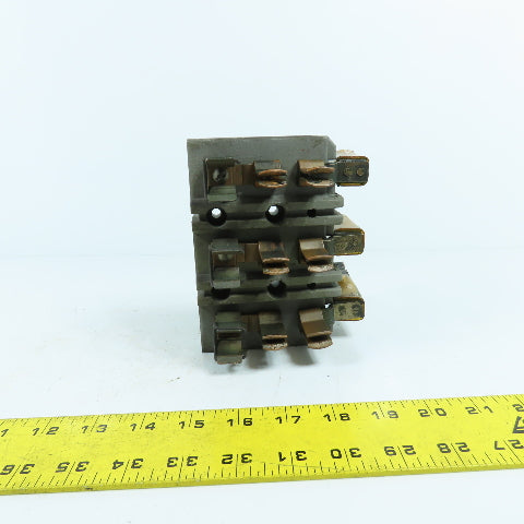 281-2 3-Pole Bus Plug Tap Contact Clip & Fuse Holder Copper