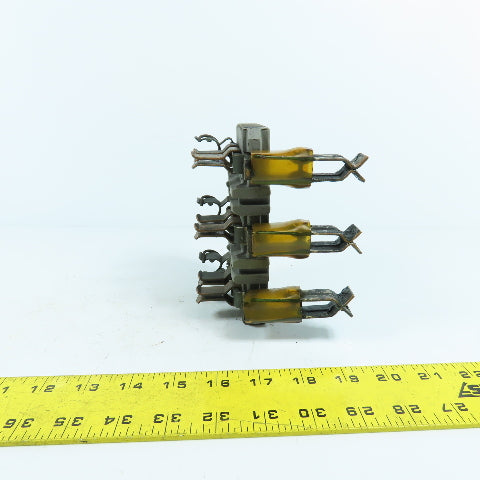 281-2 3-Pole Bus Plug Tap Contact Clip & Fuse Holder Copper