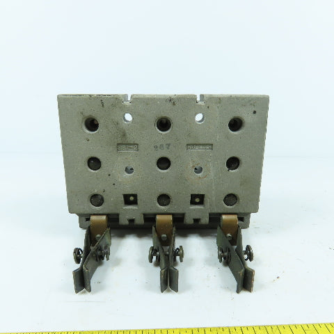 281-2 3-Pole Bus Plug Tap Contact Clip & Fuse Holder Copper