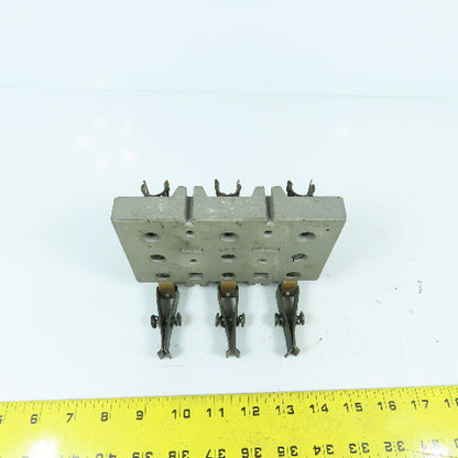 281-2 3-Pole Bus Plug Tap Contact Clip & Fuse Holder Copper