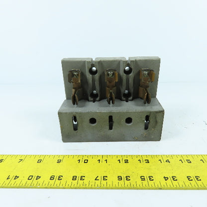 281-2 3-Pole Bus Plug Tap Contact Clip & Fuse Holder Copper