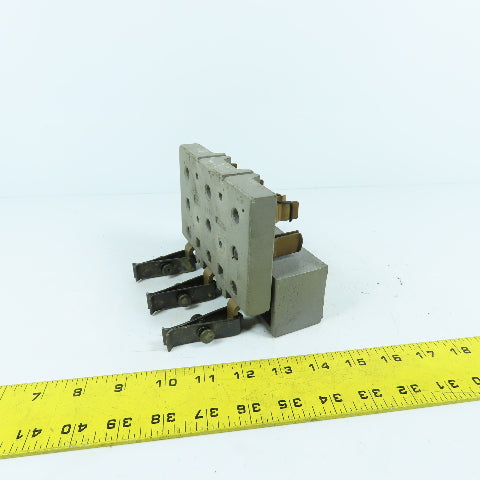 281-2 3-Pole Bus Plug Tap Contact Clip & Fuse Holder Copper