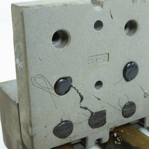 281-2 3-Pole Bus Plug Tap Contact Clip & Fuse Holder Copper