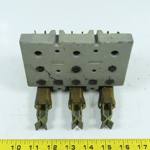 281-2 3-Pole Bus Plug Tap Contact Clip & Fuse Holder Copper