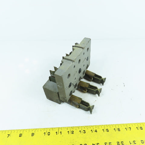 281-2 3-Pole Bus Plug Tap Contact Clip & Fuse Holder Copper