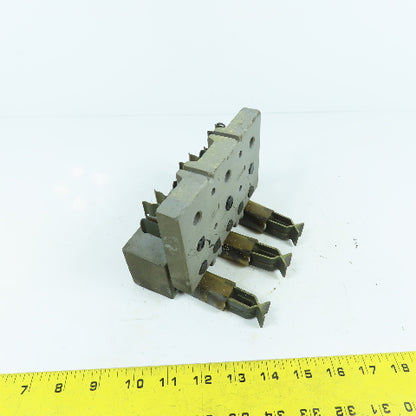 281-2 3-Pole Bus Plug Tap Contact Clip & Fuse Holder Copper