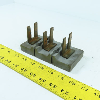 281-1 3-Pole Bus Plug Tap Contact Clip Copper (Ceramic Base)