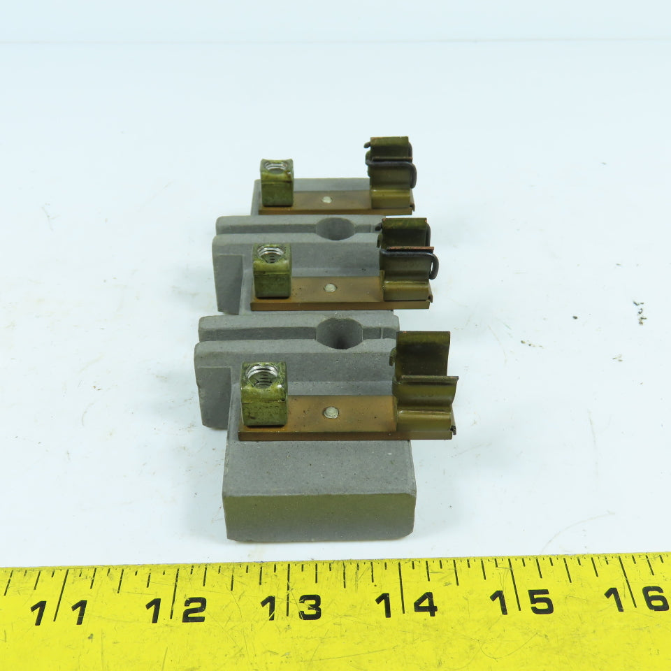 D-293 3-Pole Bus Plug Tap Fuse Holder Copper (Ceramic Base)