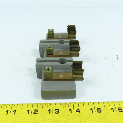 D-293 3-Pole Bus Plug Tap Fuse Holder Copper (Ceramic Base)