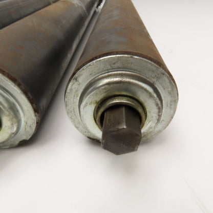 2.5" OD 28" Face Width No. 40 Roller Chain Drive Conveyor Roller 11/16 Hex Lot/4