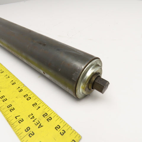 2.5" OD 28" Face Width No. 60 Roller Chain Drive Conveyor Roller 11/16 Hex