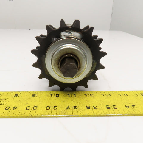 2.5" OD 28" Face Width No. 60 Roller Chain Drive Conveyor Roller 11/16 Hex