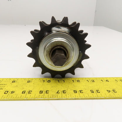 2.5" OD 28" Face Width No. 60 Roller Chain Drive Conveyor Roller 11/16 Hex
