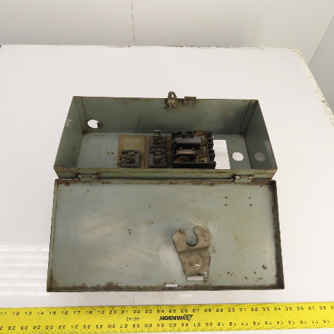 Federal Pacific 454D418G04 30A 3-P Fusible Plug-In Bus Switch 600V (Incomplete)