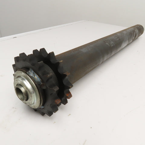2.5" OD 28" Face Width No. 60 Roller Chain Drive Conveyor Roller No Axle