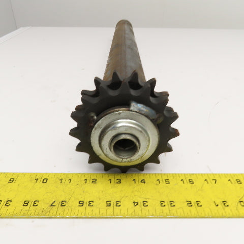 2.5" OD 28" Face Width No. 60 Roller Chain Drive Conveyor Roller No Axle