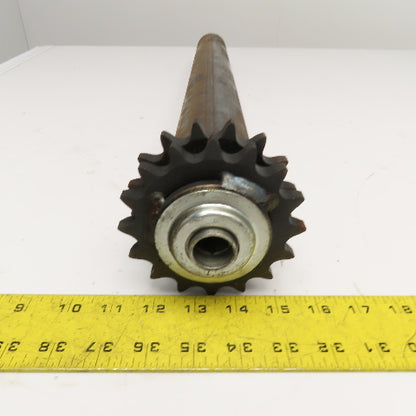 2.5" OD 28" Face Width No. 60 Roller Chain Drive Conveyor Roller No Axle