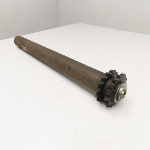 2.5" OD 28" Face Width No. 60 Roller Chain Drive Conveyor Roller No Axle