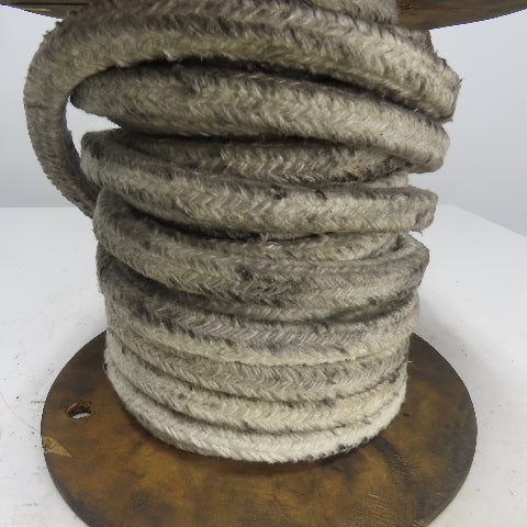 Square Ceramic Fiber Braid Rope W/ Glass Insert 60' L 7/8" Thick