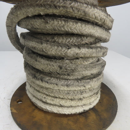 Square Ceramic Fiber Braid Rope W/ Glass Insert 60' L 7/8" Thick