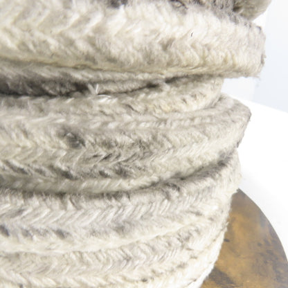 Square Ceramic Fiber Braid Rope W/ Glass Insert 60' L 7/8" Thick