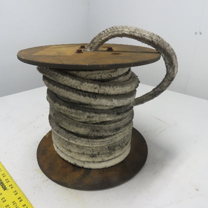 Square Ceramic Fiber Braid Rope W/ Glass Insert 60' L 7/8" Thick