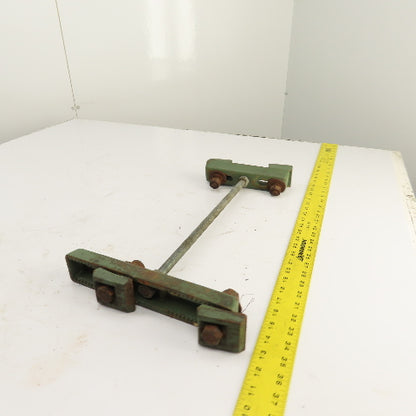 18" Long Threaded Rod I-Beam Clamp Type Suspension Hanger 8" & 11" Wide