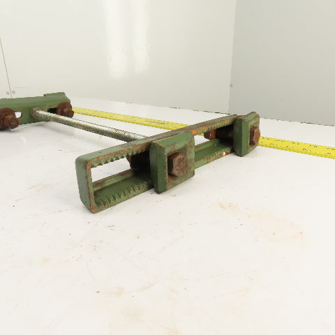 18" Long Threaded Rod I-Beam Clamp Type Suspension Hanger 8" & 11" Wide