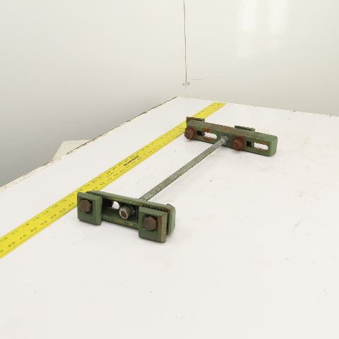 18" Long Threaded Rod I-Beam Clamp Type Suspension Hanger 8" & 11" Wide