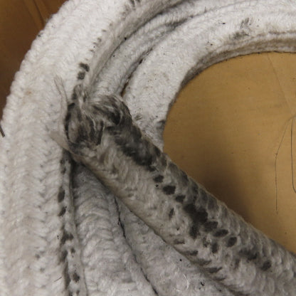 Square Ceramic Fiber Braid Rope W/ Glass Insert 13' L 1-1/2" Thick