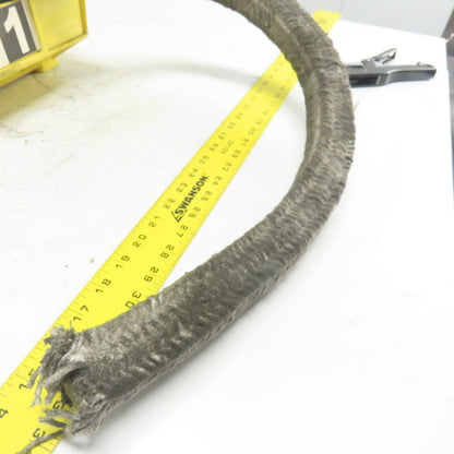 Square Ceramic Fiber Braid Rope W/ Glass Insert 15' L 1-5/8" Thick