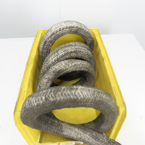 Square Ceramic Fiber Braid Rope W/ Glass Insert 15' L 1-5/8" Thick