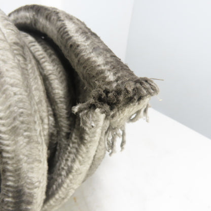 Square Ceramic Fiber Braid Rope W/ Glass Insert 50' Long 1" Thick