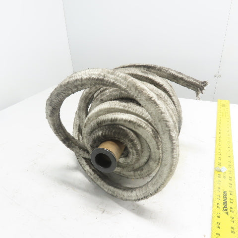 Square Ceramic Fiber Braid Rope W/ Glass Insert 50' Long 1" Thick