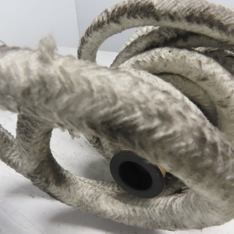 Round Ceramic Fiber Braid Rope W/ Glass Insert 24' Long 1" Thick