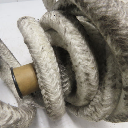 Round Ceramic Fiber Braid Rope W/ Glass Insert 24' Long 1" Thick