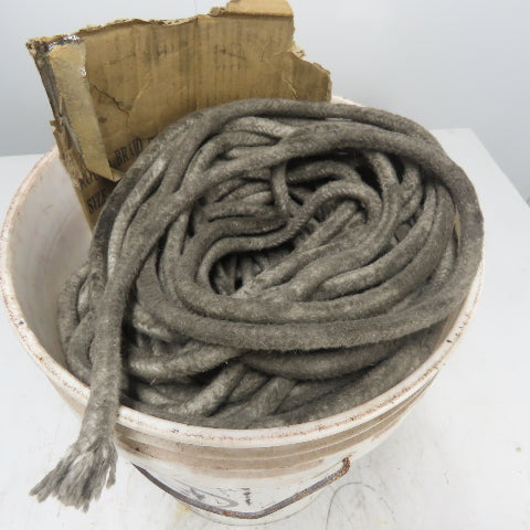 Round Ceramic Fiber Braid Rope W/ Glass Insert 398' Long 3/8" Thick