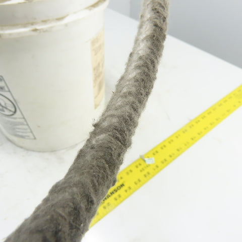 Round Ceramic Fiber Braid Rope W/ Glass Insert 198' Long 1/2" Thick