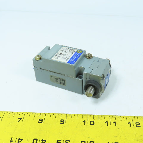 Square D 9007C62H Type 6P Side Plunger Limit Switch W/ Type H Head Pretravel .14