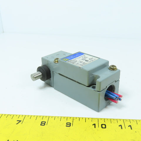 Square D 9007C62H Type 6P Side Plunger Limit Switch W/ Type H Head Pretravel .14