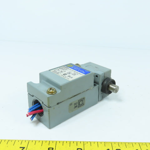 Square D 9007C62H Type 6P Side Plunger Limit Switch W/ Type H Head Pretravel .14