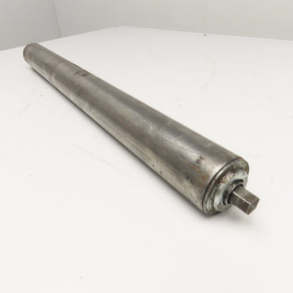 2.5" OD 27" BF Gravity Conveyor Roll 28" OAL