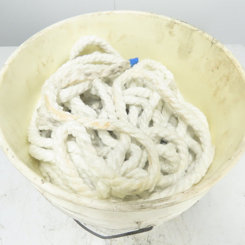 Ceramic Fiber Loose Braid Rope W/ Glass Insert 298' Long