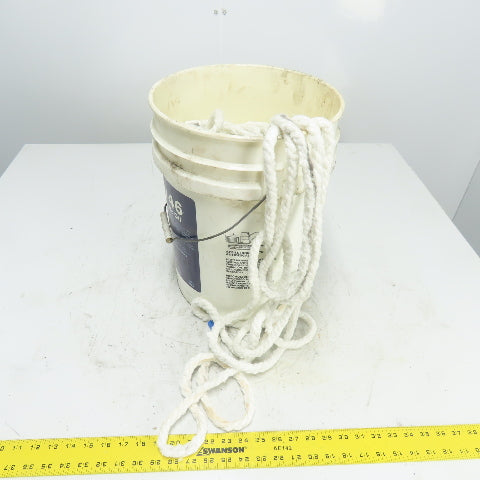 Ceramic Fiber Loose Braid Rope W/ Glass Insert 298' Long