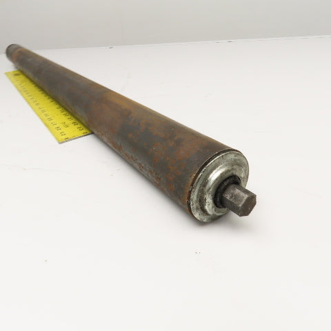 2.5" OD 38-3/4" BF Gravity Conveyor Roll 40-1/2" OAL