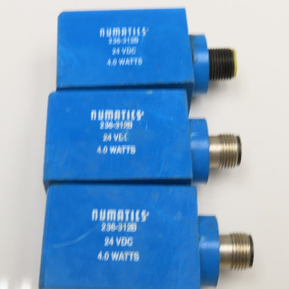 Numatics 236-312B 24VDC Coil Lot Of 3