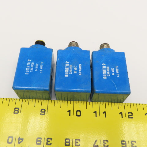 Numatics 236-312B 24VDC Coil Lot Of 3