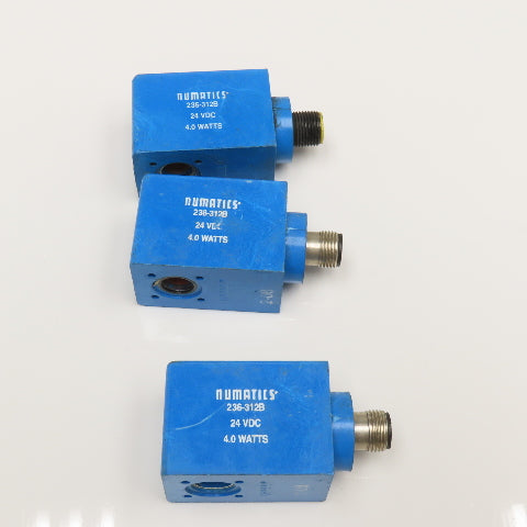 Numatics 236-312B 24VDC Coil Lot Of 3