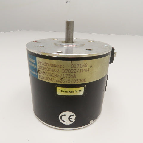 Necker 282600402 DF822/IP44 230V 50Hz 175mA 8mm Shaft AC Motor