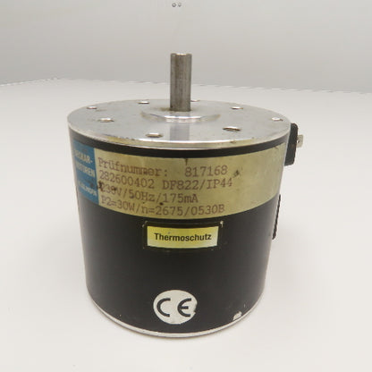 Necker 282600402 DF822/IP44 230V 50Hz 175mA 8mm Shaft AC Motor
